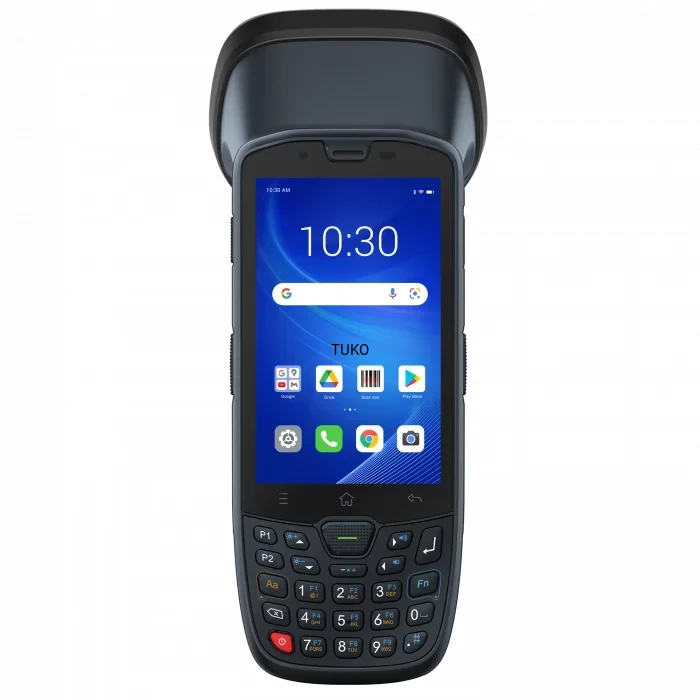Terminal mobilny SEUIC AUTOID10-DPM – widok z przodu z ciemnym ekranem